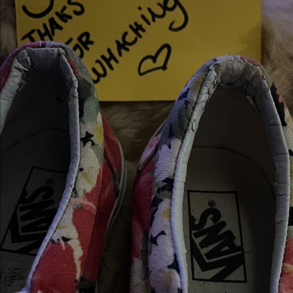 Vans Multicolor Floral Slip-On Shoes - Picture 2 of 4